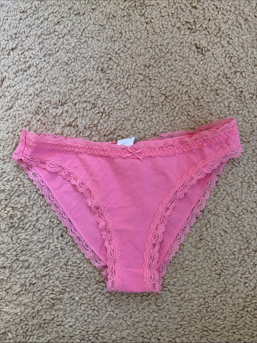 Brandy melville bubblegum pink lace underwear